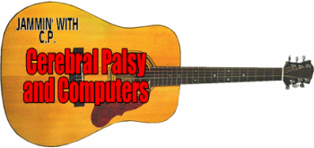 Cerebral Palsy & Computer guitar graphic