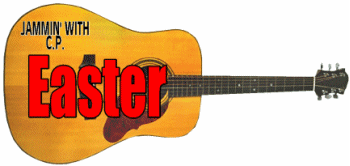 Easter guitar graphic